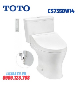 Bồn cầu 2 khối nắp điện tử TOTO CS735DW14#XW