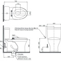 Bồn cầu 2 khối nắp điện tử TOTO CS735DW14#XW
