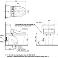 Bồn cầu 2 khối nắp điện tử TOTO CS735DW6#XW