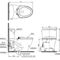 Bồn cầu 2 khối nắp điện tử TOTO CS767RW6#XW