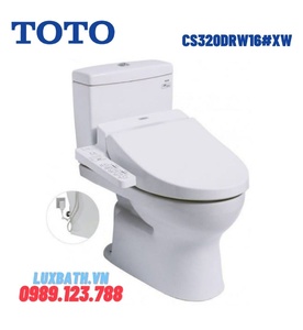 Bồn cầu 2 khối nắp điện tử TOTO CS320DRW16#XW