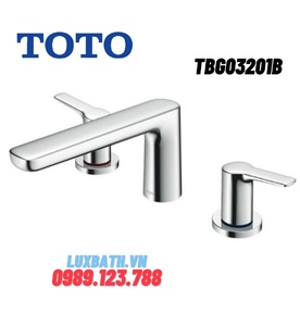 Vòi xả bồn tắm gắn bồn 3 lỗ TOTO TBG03201B