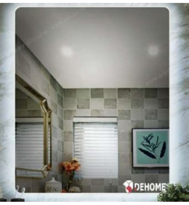 Gương đèn led hình chữ nhật 50x70cm Dehome G57-1