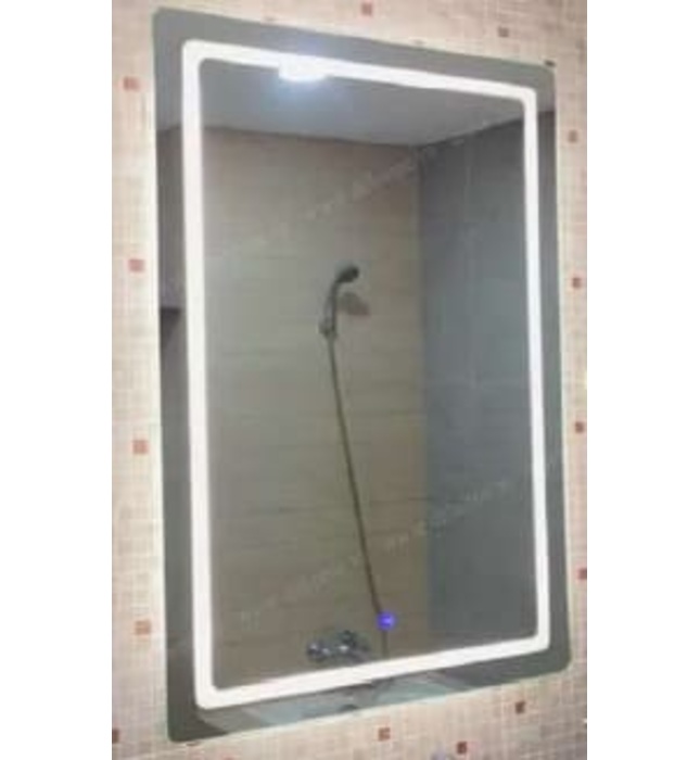 Gương led nguồn cảm ứng hình chữ nhật 70x90cm Dehome G79-2