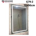 Gương led nguồn cảm ứng hình chữ nhật 70x90cm Dehome G79-2