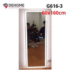 Gương led hình chữ nhật 60x160cm Dehome G616-3