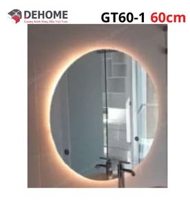 Gương led hình tròn 60cm Dehome GT60-1
