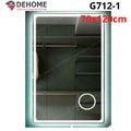 Gương led hình chữ nhật 70x120cm Dehome G712-1