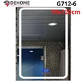 Gương led hình chữ nhật 70x120cm Dehome G712-6 