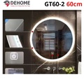 Gương led hình tròn 60cm Dehome GT60-2