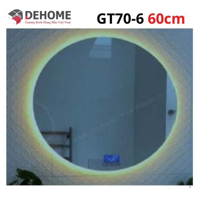 Gương led hình tròn 60cm Dehome GT70-6