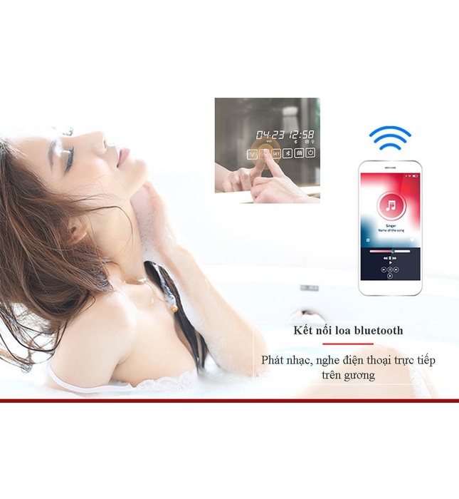 Gương led hình tròn 80cm Dehome GT80-7