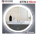 Gương led nguồn cảm ứng hình tròn 60cm Dehome GT70-2