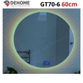 Gương led hình tròn 60cm Dehome GT70-6