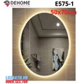 Gương led hình elip 50x75cm Dehome E575-1