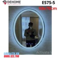 Gương led hình elip 50x75cm Dehome E575-5