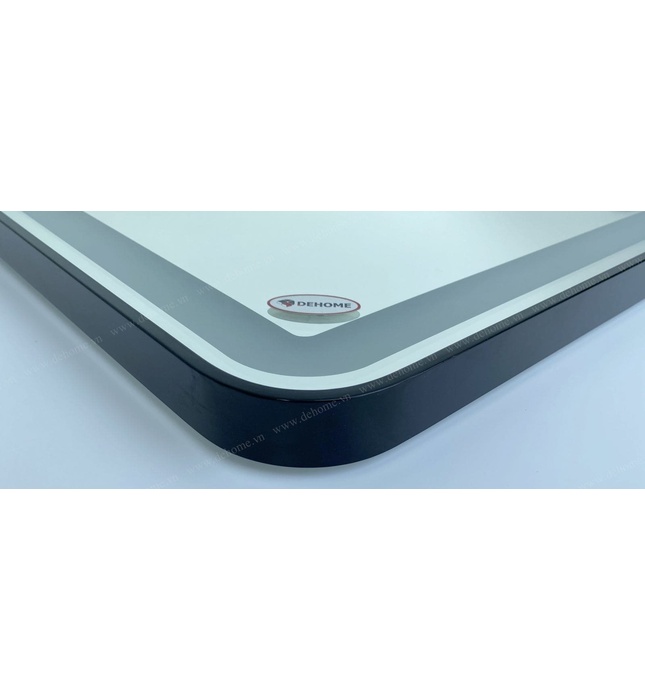 Gương khung sơn tĩnh điện hình elip màu trắng 65x100cm Dehome KS65.100 