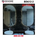 Gương led nguồn cảm ứng hình bầu dục 60x120cm Dehome BD612-2