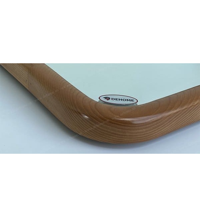 Gương khung gỗ màu đen hình bầu dục 60x160cm Dehome KG 60.160.D