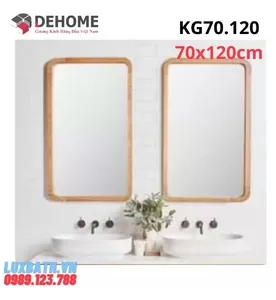 Gương Phòng Tắm Khung Gỗ Dehome KG 70.120.NS 70x120cm