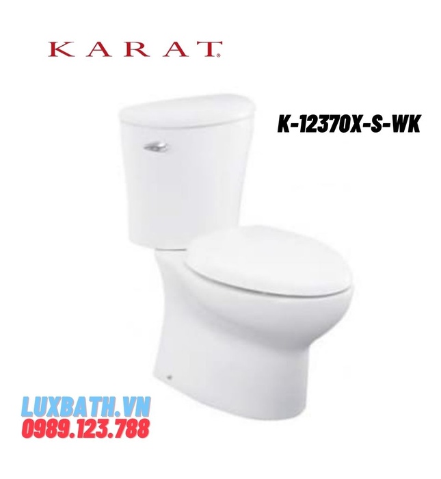 Bồn cầu hai khối nắp êm Karat BAGAN K-12370X-S-WK