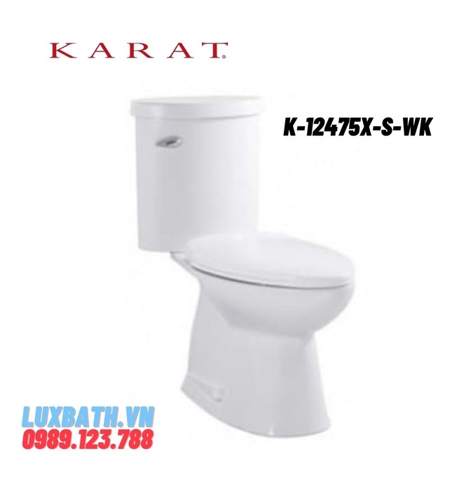 Bồn cầu hai khối nắp êm Karat BAMBOO K-12475X-S-WK