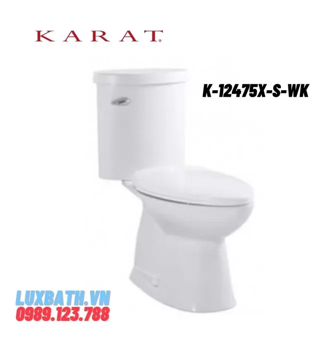 Bồn cầu hai khối nắp êm Karat BAMBOO K-12475X-S-WK