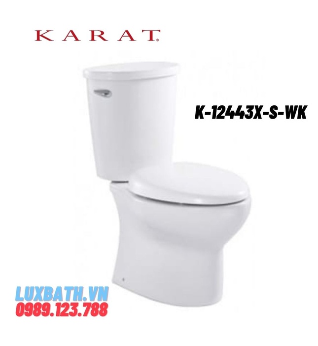 Bồn cầu hai khối nắp êm Karat KOKO K-12443X-S-WK