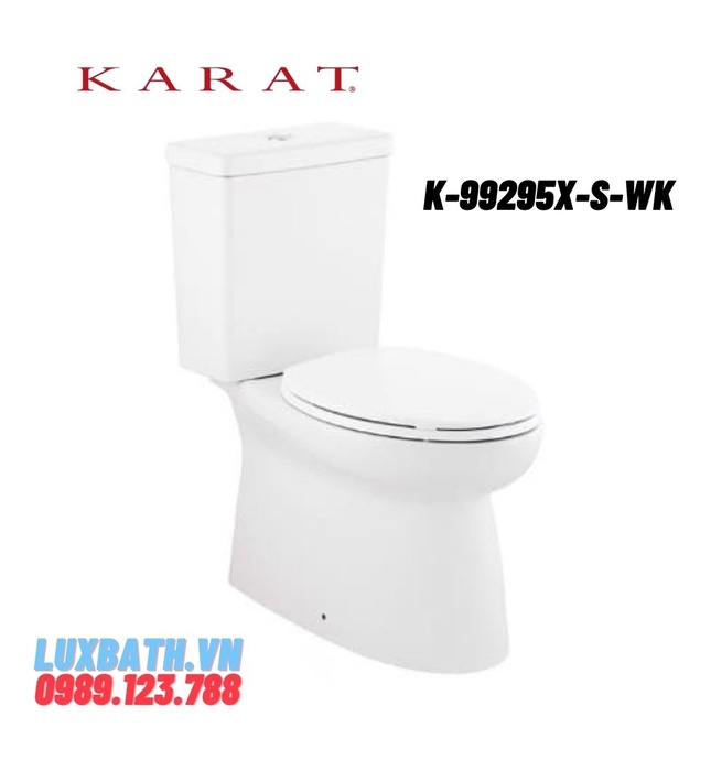 Bồn cầu hai khối nắp êm Karat KOOL K-99295X-S-WK