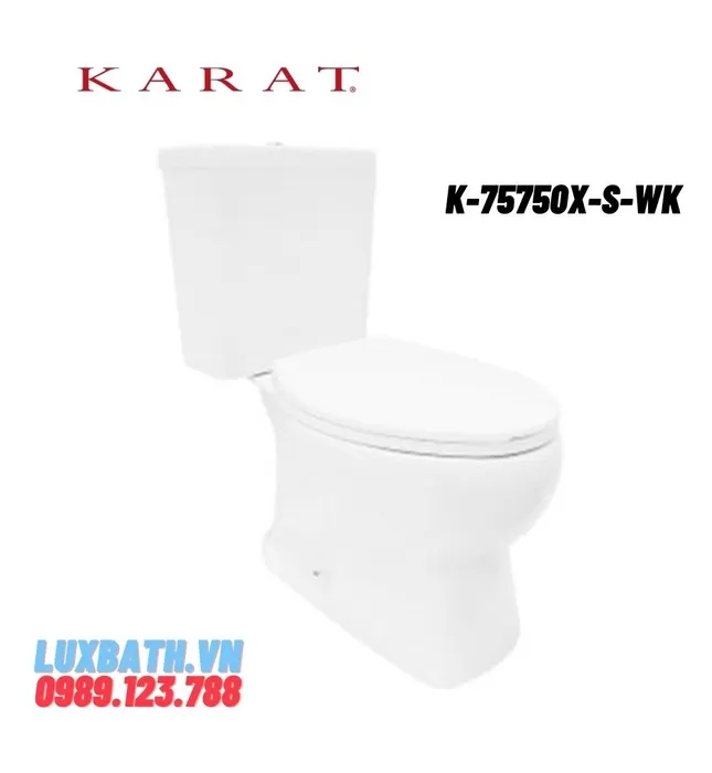 Bồn cầu hai khối nắp êm Karat FERN K-75750X-S-WK