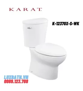 Bồn cầu hai khối nắp êm Karat BAGAN K-12370X-S-WK