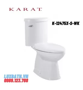 Bồn cầu hai khối nắp êm Karat BAMBOO K-12475X-S-WK