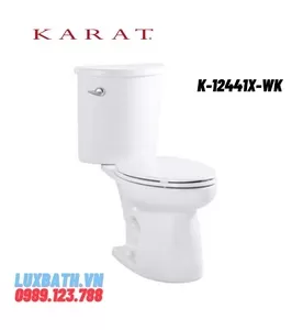 Bồn cầu hai khối nắp êm Karat KACTUS K-12441X-WK