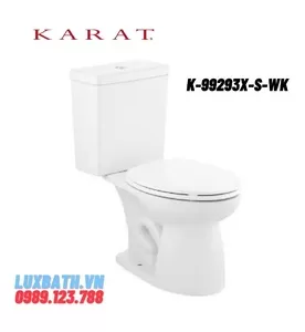 Bồn cầu hai khối nắp êm Karat KLEEN K-99293X-S-WK