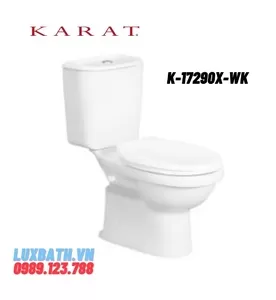 Bồn cầu hai khối nắp êm Karat LAMDA K-17290X-WK