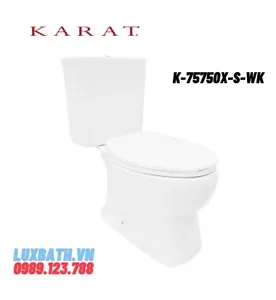 Bồn cầu hai khối nắp êm Karat FERN K-75750X-S-WK