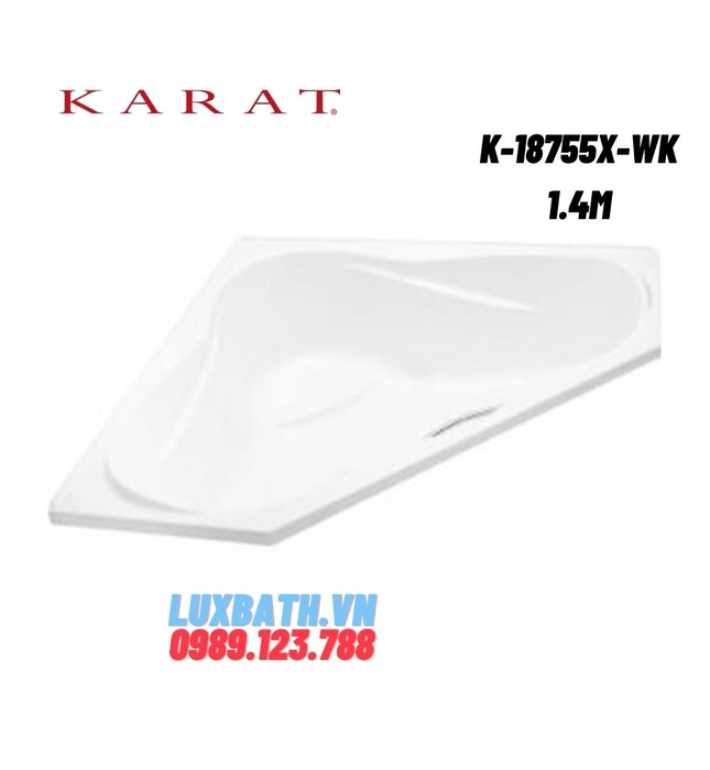 Bồn tắm góc Karat SAPPHIRE K-18755X-WK 1.4m
