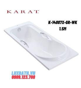 Bồn tắm có tay vịn Karat NIGHTINGALE K-14887X-GR-WK 1.5m