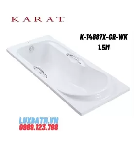 Bồn Tắm Xây Karat Nightingale K-14887X-GR-WK Có Tay Vịn 1.5m