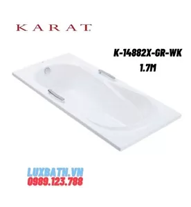 Bồn Tắm Xây Karat Pelican K-14882X-GR-WK Có Tay Vịn 1.7m