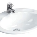 Chậu rửa lavabo dương vành Karat CAT'S EYE K-18806K-1-WK