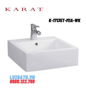 Chậu rửa lavabo đặt bàn Karat MILANO K-17135T-M1A-WK