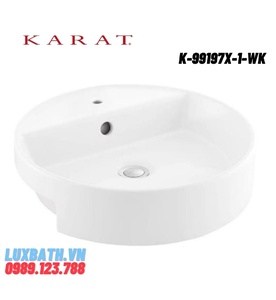 Chậu rửa lavabo bán âm Karat PINE K-99197X-1-WK