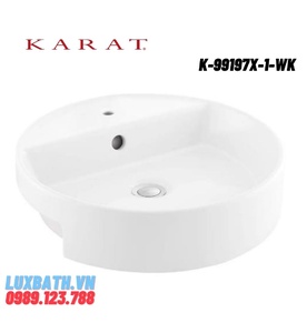 Chậu rửa lavabo bán âm Karat PINE K-99197X-1-WK
