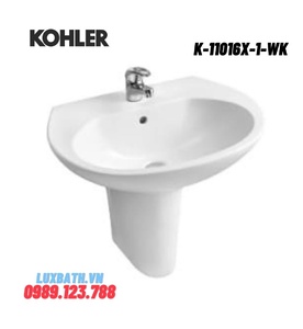 Chậu rửa lavabo chân lửng Kohler TOMTOMM K-11016X-1-WK