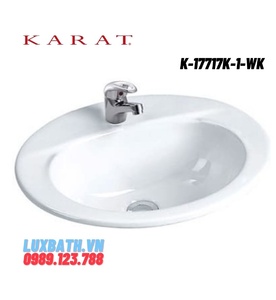 Chậu rửa lavabo dương vành Karat PEARL K-17717K-1-WK