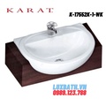 Chậu rửa lavabo bán âm Karat OXFORD K-17552K-1-WK