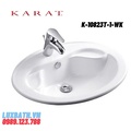 Chậu rửa lavabo dương vành Karat RUBY K-10823T-1-WK