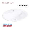 Chậu rửa lavabo dương vành Karat ZIRCON K-1129X-4-WK