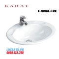 Chậu rửa lavabo dương vành Karat CAT'S EYE K-18806K-1-WK